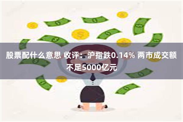 股票配什么意思 收评：沪指跌0.14% 两市成交额不足5000亿元