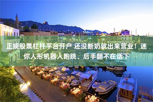 正规股票杠杆平台开户 还没断奶就出来营业！迷你人形机器人跑跳、后手翻不在话下
