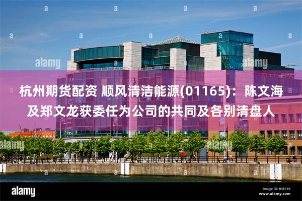 杭州期货配资 顺风清洁能源(01165)：陈文海及郑文龙获委任为公司的共同及各别清盘人