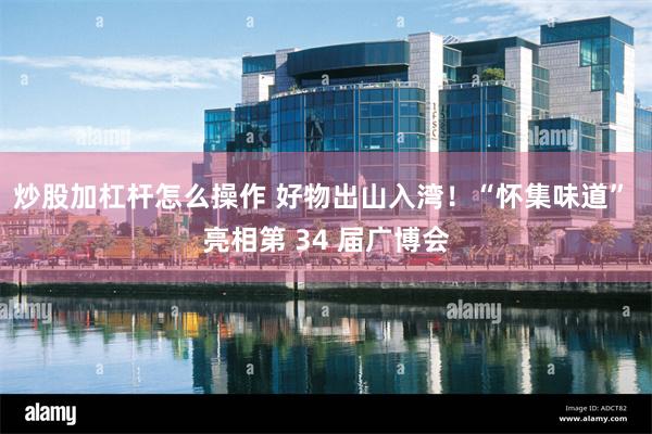 炒股加杠杆怎么操作 好物出山入湾！“怀集味道” 亮相第 34 届广博会